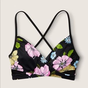NWT PINK Wrap Bikini Top